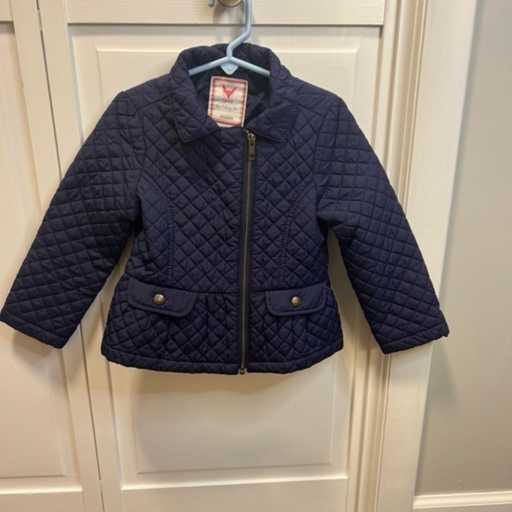 Gymboree Quilted Jacket Size Girls XS (4) Color Navy Blue